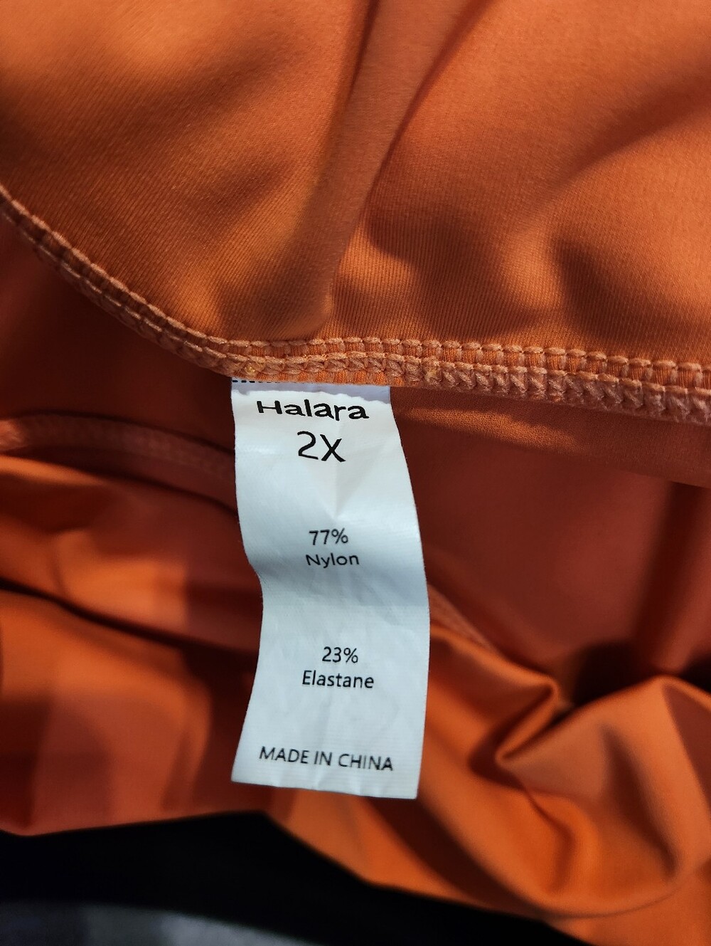HALARA Orange Athletic Skort with Built-In Shorts - Picture 6 of 10